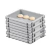 CHEFGASTRO SuperSparSet 4 x Pizzaballenbox Ohne Deckel HxBxT 7,5 x 30 x 40 cm 9 Liter Teigwanne Für Pizzateig Sstapelbare Pizzabox