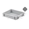 CHEFGASTRO SuperSparSet 2 x Pizzaballenbox Ohne Deckel HxBxT 7,5 x 30 x 40 cm 9 Liter Teigwanne Für Pizzateig Sstapelbare Pizzabox