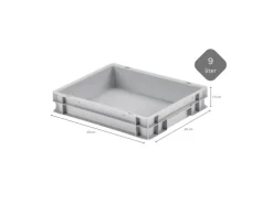 CHEFGASTRO SuperSparSet 2 x Pizzaballenbox Mit 1 x Deckel HxBxT 8,5 x 30 x 40 cm 9 Liter Teigwanne Für Pizzateig Sstapelbare Pizzabox