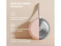 CIARRA Beyond Kochgeschirr Pfannenset 4-tlg Topf- & Pfannen-Sets Rosa VMCWSP7