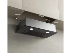 CIARRA Dunstabzugshaube 52 cm 3 Stufen Unterbau-Abzugshaube Edelstahl VMB5913A