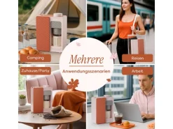 CIARRA Espressomaschine Tragbare Kaffeemaschine 3 Temperatur 15 Bar für Camping Reise CBPCM551-P