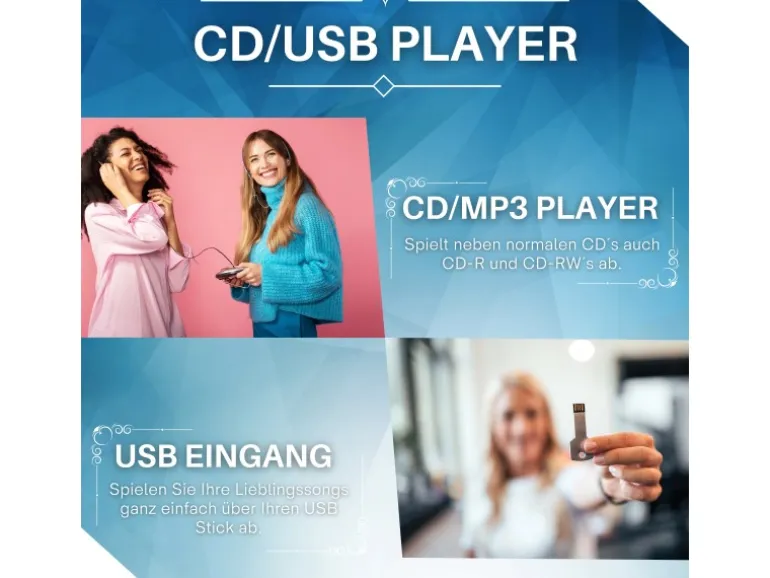 Cyberlux CL-2200 CD-Player mit Fernbedienung Tragbar Blau