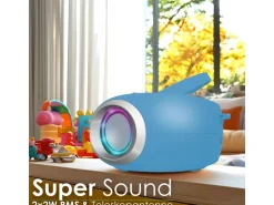 Cyberlux CL-900 CD-Player mit LED-Discolichter CD/MP3/USB Radio Blau