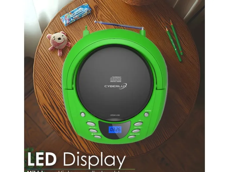 Cyberlux CL-700 CD-Player Tragbar CD/MP3/USB Radio Grün