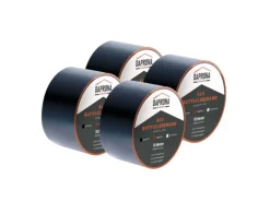 Daprona Butylband 4x 10m x 75mm Alu Schwarz Reperaturband Dichtband