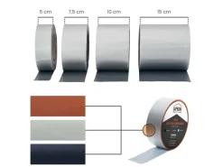 Daprona Butylband 2x 10m x 150mm Alu Silber Reperaturband Dichtband