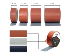 Daprona Butylband 2x 10m x 150mm Alu Ziegelrot Reperaturband Dichtband