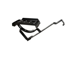 Daprona Dachtritt Set für Gewellte Dachziegel 25cm Stahl Verzinkt Schwarz