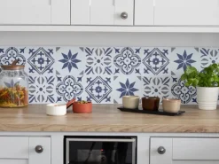 d-c-fix Wandfliesen Wall Tiles Alia 6er-Set 15 cm x 15 cm Blue