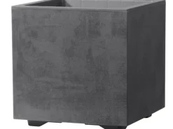 Deroma Pflanzkübel Cubo Millennium 25 cm x 25 cm x 25 cm Anthrazit