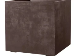 Deroma Pflanzkübel Millennium mit Rollen 49 cm x 49 cm x 49 cm Brown