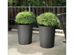 Deroma Pflanztopf Millennium Ø 44 cm x 54 cm Anthrazit