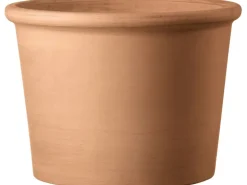 Deroma Pflanztopf Zylinder Bordato 33 cm Weiß