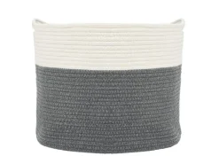 DuneDesign Aufbewahrungskorb aus Baumwolle 35 Liter Ø 39 x 30 cm