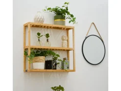 DuneDesign Bambus Regal für das Badezimmer 60 x 54 x 15 cm