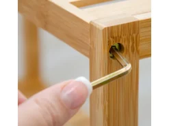 DuneDesign Bambus Regal für das Badezimmer 130 x 60 x 26 cm