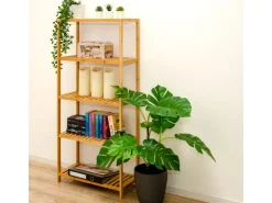 DuneDesign Bambus Regal für das Badezimmer 130 x 60 x 26 cm