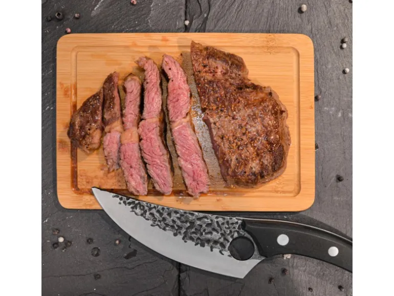 DuneDesign 6er Set Frühstücksbrettchen 22 x 15 cm aus Bambus Rund