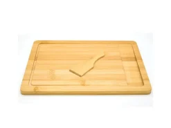 DuneDesign 2er Set Schneidebrett 30 x 22 cm mit Auffangschale