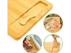 DuneDesign 2er Set Schneidebrett 30 x 22 cm mit Auffangschale