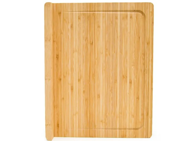 DuneDesign Schneidebrett aus Bambus 44 x 34 x 2 cm mit Kante