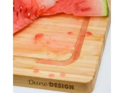 DuneDesign Schneidebrett aus Bambus 44 x 34 x 2 cm mit Kante