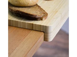 DuneDesign Schneidebrett aus Bambus 44 x 34 x 2 cm mit Kante