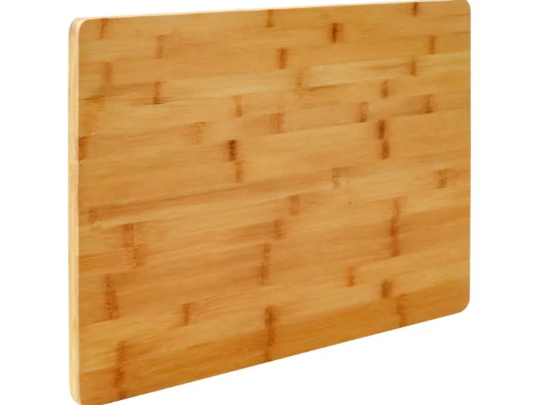 DuneDesign XL Schneidebrett aus Bambus 50 x 35 x 2 cm Holzfarben