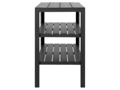 ebuy24 Taormina Servierwagen 3 Ablagen Garten Schwarz