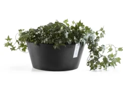 Ecopots Pflanzschale Frankfurt Dunkelgrau 40 cm