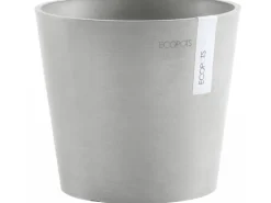 Ecopots Pflanztopf Amsterdam Mini Weißgrau 17 cm
