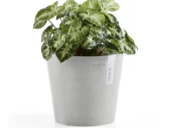 Ecopots Pflanztopf Amsterdam Mini Weißgrau 17 cm