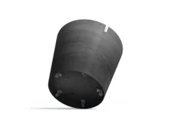 Ecopots Pflanztopf Amsterdam Rollen Dunkelgrau Ø 100 cm / Höhe 87,5 cm