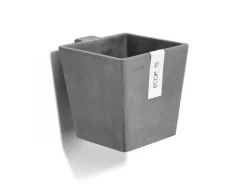 Ecopots Pflanztopf Manhattan Wall S Grau 15 cm x 17,4 cm x 15 cm