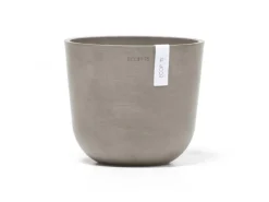 Ecopots Pflanztopf Oslo Mini Braungrau 19 cm x 16,5 cm