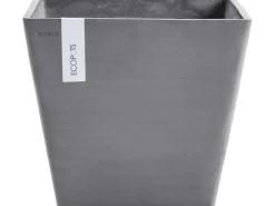 Ecopots Pflanztopf Rotterdam Grau (HxBxT) 35 x 40 x 40 cm
