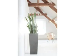Ecopots Pflanztopf Rotterdam High 32,5 cm x 32,5 cm  Grau