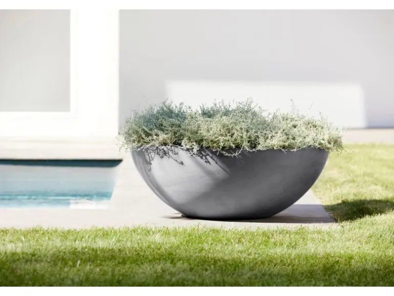 Ecopots Pflanztopf Vienna Grau 70 cm x 25,5 cm