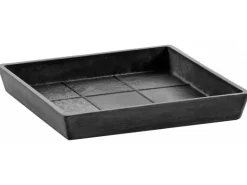 Ecopots Untersetzer quadratisch Dunkelgrau 18 cm