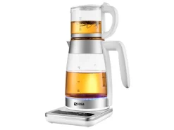 Ecosa EO-695 Teekocher mit Temperatureinstellung BPA-Frei 1,8L  2200 Watt Weiß