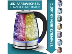 Ecosa EO-610 Wasserkocher mit Temperatureinstellung 1,7 L