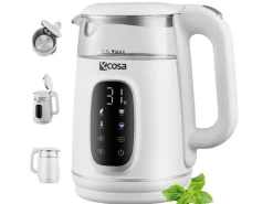 Ecosa EO-698 Wasserkocher mit Temperatureinstellung 1,7 L