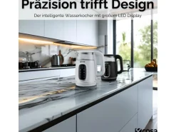 Ecosa EO-698 Wasserkocher mit Temperatureinstellung 1,7 L