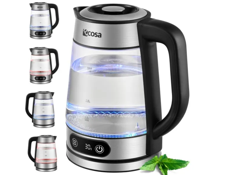 Ecosa EO-696 Wasserkocher mit Temperatureinstellung 1,8 L