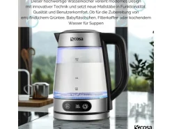 Ecosa EO-696 Wasserkocher mit Temperatureinstellung 1,8 L