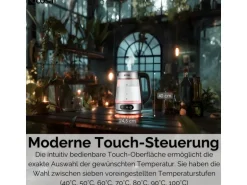 Ecosa EO-696 Wasserkocher mit Temperatureinstellung 1,8 L