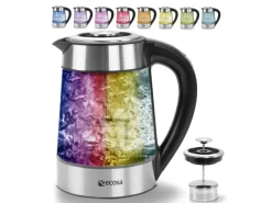 Ecosa EO-650 Wasserkocher mit Temperatureinstellung und Teefilter 1,7 L