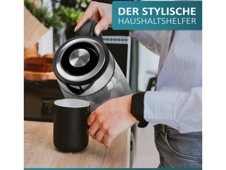 Ecosa EO-650 Wasserkocher mit Temperatureinstellung und Teefilter 1,7 L