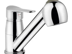 Einhebel-Küchenarmatur Bolzano Niederdruck Chrom mit Geschirrbrause